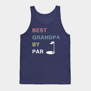 Best Grandpa By Par Shirt Golf Player Papa Golf GiftShort Tank Top